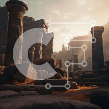 Intra Συλλεκτικό Ξύλινο Παζλ Plywood  4mm - Έρημος Αρχαίος Αρχαιολογικός Χώρος Σε Ξύλινο Κουτί - Διαστάσεις Puzzle: 10x10 cm – 25 κομμάτια - Image 1