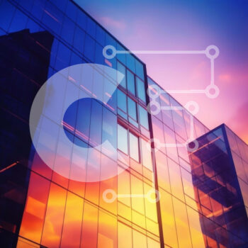 Intra Συλλεκτικό Ξύλινο Παζλ Plywood  4mm - Πολύχρωμο ηλιοβασίλεμα με αντανακλαστικά κτίρια Σε Ξύλινο Κουτί - Διαστάσεις Puzzle: 10x10 cm – 25 κομμάτια - Image 1