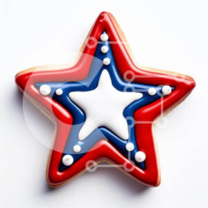 Intra Συλλεκτικό Ξύλινο Παζλ Plywood  4mm - Μπισκότο σε σχήμα αστεριού για την Ημέρα της Ανεξαρτησίας Σε Ξύλινο Κουτί - Διαστάσεις: 10x10 cm – 25 κομμάτια