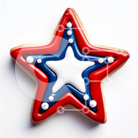 Intra Συλλεκτικό Ξύλινο Παζλ Plywood 4mm - Μπισκότο σε σχήμα αστεριού για την Ημέρα της Ανεξαρτησίας Σε Ξύλινο Κουτί - Διαστάσεις: 10x10 cm – 25 κομμάτια - Image 1