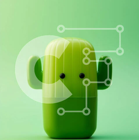 Intra Συλλεκτικό Ξύλινο Παζλ Plywood 4mm - Πράσινο παιχνίδι Κάκτος Σε Ξύλινο Κουτί - Διαστάσεις: 10x10 cm – 25 κομμάτια - Image 1