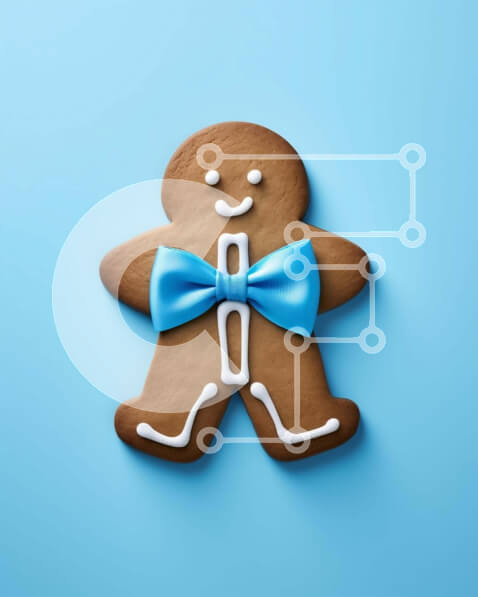 Intra Συλλεκτικό Ξύλινο Παζλ Plywood  4mm - Εορταστικός άνθρωπος μελόψωμο Σε Ξύλινο Κουτί - Διαστάσεις: 10x10 cm – 25 κομμάτια