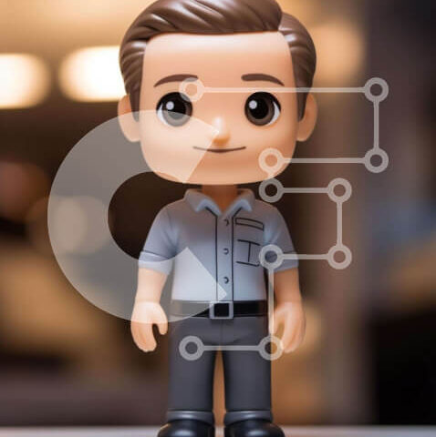 Intra Συλλεκτικό Ξύλινο Παζλ Plywood 4mm - Φιγούρα παιχνιδιού που χαμογελά με τα φώτα Σε Ξύλινο Κουτί - Διαστάσεις: 10x10 cm – 25 κομμάτια - Image 1