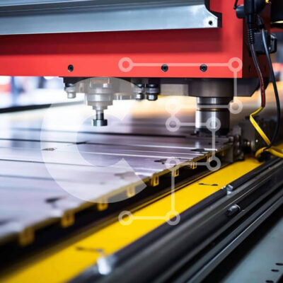 Intra Συλλεκτικό Ξύλινο Παζλ Plywood 4mm - Μηχανή κοπής μετάλλων σε περιβάλλον κατασκευής Σε Ξύλινο Κουτί - Διαστάσεις Puzzle: 10x10 cm – 25 κομμάτια - Image 1