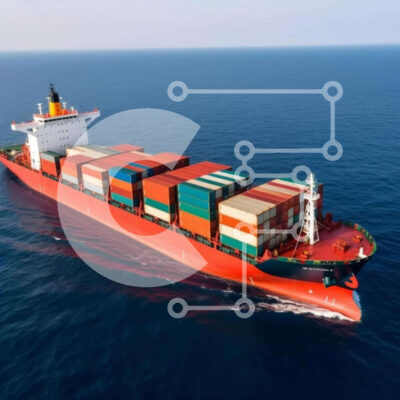 Intra Συλλεκτικό Ξύλινο Παζλ Plywood  4mm - Πλοίο εμπορευματοκιβωτίων που πλέει στον ανοιχτό ωκεανό Σε Ξύλινο Κουτί - Διαστάσεις Puzzle: 10x10 cm – 25 κομμάτια - Image 1