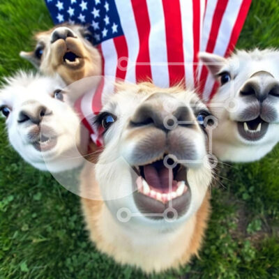 Intra Συλλεκτικό Ξύλινο Παζλ Plywood  4mm - Λάμα με αμερικανική σημαία Σε Ξύλινο Κουτί - Διαστάσεις: 10x10 cm – 25 κομμάτια - Image 1