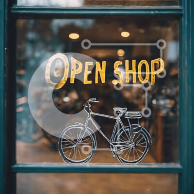 Intra Συλλεκτικό Ξύλινο Παζλ Plywood 4mm - Ανοιχτό κατάστημα με ποδήλατα Σε Ξύλινο Κουτί - Διαστάσεις Puzzle: 10x10 cm – 25 κομμάτια - Image 1