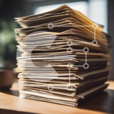 Intra Συλλεκτικό Ξύλινο Παζλ Plywood 4mm - Χάρτινοι φάκελοι και κύπελλα Σε Ξύλινο Κουτί - Διαστάσεις: 10x10 cm – 25 κομμάτια - Image 1