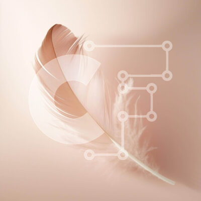 Intra Συλλεκτικό Ξύλινο Παζλ Plywood  4mm - Ροζ φτερό που επιπλέει στον αέρα Σε Ξύλινο Κουτί - Διαστάσεις: 10x10 cm – 25 κομμάτια - Image 1