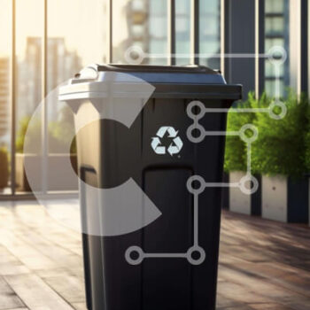 Intra Συλλεκτικό Ξύλινο Παζλ Plywood  4mm - Μαύρος κάδος απορριμμάτων στον εσωτερικό χώρο Σε Ξύλινο Κουτί - Διαστάσεις Puzzle: 10x10 cm – 25 κομμάτια - Image 1