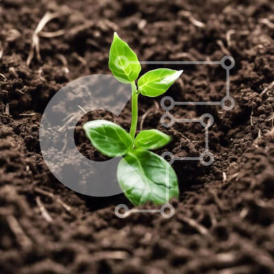 Intra Συλλεκτικό Ξύλινο Παζλ Plywood  4mm - Μικρό πράσινο φυτό που φυτρώνει από το έδαφος Σε Ξύλινο Κουτί - Διαστάσεις: 10x10 cm – 25 κομμάτια - Image 1