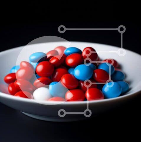 Intra Συλλεκτικό Ξύλινο Παζλ Plywood  4mm - Ποικιλία από ζαχαρωτά σε ένα μπολ Σε Ξύλινο Κουτί - Διαστάσεις: 10x10 cm – 25 κομμάτια - Image 1