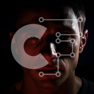 Intra Συλλεκτικό Ξύλινο Παζλ Plywood  4mm - Άνθρωπος που κοιτάζει επίμονα στο σκοτάδι Σε Ξύλινο Κουτί - Διαστάσεις Puzzle: 10x10 cm – 25 κομμάτια