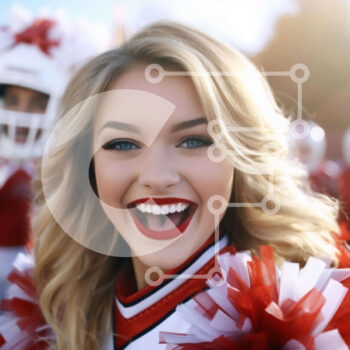 Intra Συλλεκτικό Ξύλινο Παζλ Plywood  4mm - Μαζορέτα και συμπαίκτες με ερυθρόλευκες στολές Σε Ξύλινο Κουτί - Διαστάσεις Puzzle: 10x10 cm – 25 κομμάτια - Image 1