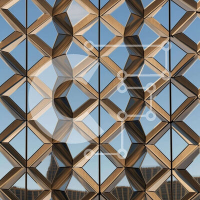 Intra Συλλεκτικό Ξύλινο Παζλ Plywood  4mm - Περίπλοκη γεωμετρική δομή κτιρίου Σε Ξύλινο Κουτί - Διαστάσεις Puzzle: 10x10 cm – 25 κομμάτια - Image 1