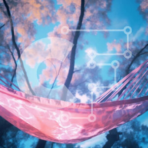 Intra Συλλεκτικό Ξύλινο Παζλ Plywood  4mm - Ροζ αιώρα στο δάσος Σε Ξύλινο Κουτί - Διαστάσεις Puzzle: 10x10 cm – 25 κομμάτια