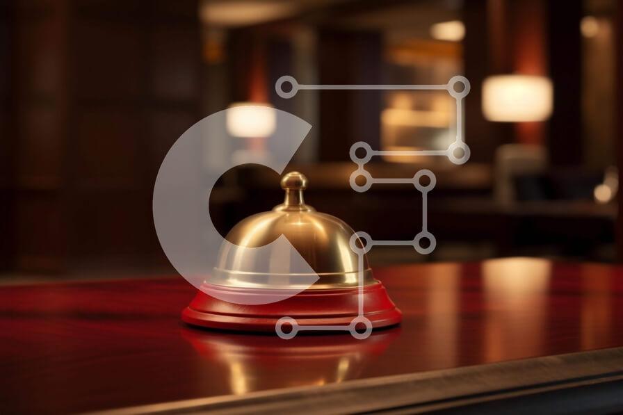 Intra Συλλεκτικό Ξύλινο Παζλ Plywood  4mm - Χρυσή καμπάνα στο τραπέζι βελανιδιάς Σε Ξύλινο Κουτί - Διαστάσεις: 10x10 cm – 25 κομμάτια