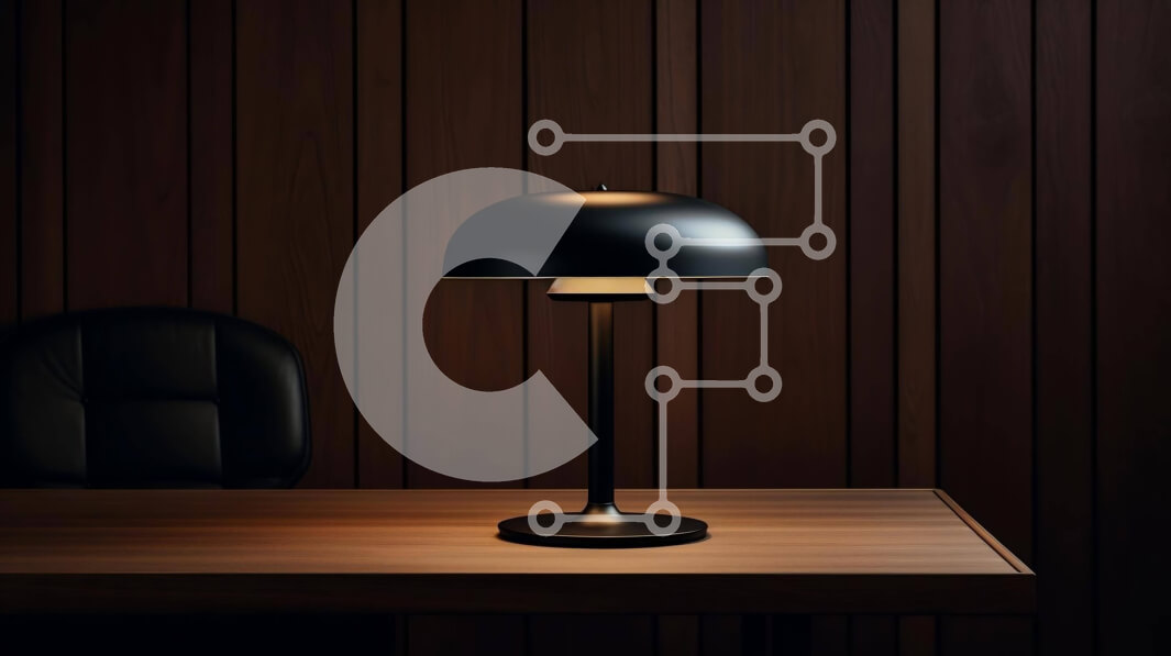 Intra Συλλεκτικό Ξύλινο Παζλ Plywood  4mm - Μαύρο επιτραπέζιο φωτιστικό σε ξύλινο τραπέζι σε ζεστό δωμάτιο Σε Ξύλινο Κουτί - Διαστάσεις Puzzle: 10x10 cm – 25 κομμάτια