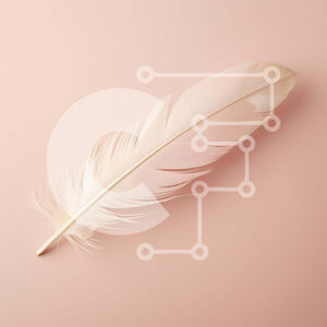 Intra Συλλεκτικό Ξύλινο Παζλ Plywood  4mm - Άσπρο φτερό πτερύγιο σε υπόλευκο φόντο Σε Ξύλινο Κουτί - Διαστάσεις: 10x10 cm – 25 κομμάτια