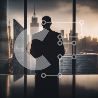 Intra Συλλεκτικό Ξύλινο Παζλ Plywood  4mm - Επιχειρηματίας μπροστά από το παράθυρο του γραφείου Σε Ξύλινο Κουτί - Διαστάσεις Puzzle: 10x10 cm – 25 κομμάτια - Image 1