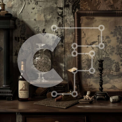 Intra Συλλεκτικό Ξύλινο Παζλ Plywood  4mm - Vintage Ξύλινο Τραπέζι με Αντικέ αντικείμενα Σε Ξύλινο Κουτί - Διαστάσεις: 10x10 cm – 25 κομμάτια - Image 1