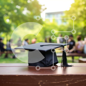 Intra Συλλεκτικό Ξύλινο Παζλ Plywood  4mm - Καπάκι αποφοίτησης στον πάγκο του πάρκου Σε Ξύλινο Κουτί - Διαστάσεις Puzzle: 10x10 cm – 25 κομμάτια - Image 1