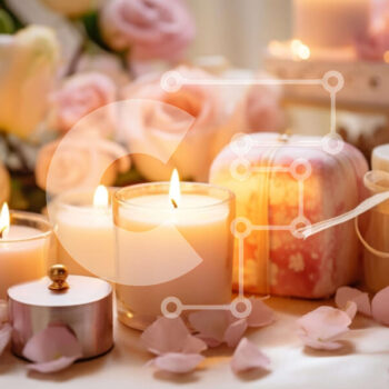 Intra Συλλεκτικό Ξύλινο Παζλ Plywood  4mm - Ρομαντικό δείπνο υπό το φως των κεριών με ροζ ροδοπέταλα Σε Ξύλινο Κουτί - Διαστάσεις Puzzle: 10x10 cm – 25 κομμάτια - Image 1