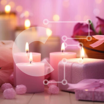 Intra Συλλεκτικό Ξύλινο Παζλ Plywood  4mm - Ρομαντικά κεριά, ροζ τριαντάφυλλα και κουτιά δώρων Σε Ξύλινο Κουτί - Διαστάσεις Puzzle: 10x10 cm – 25 κομμάτια - Image 1