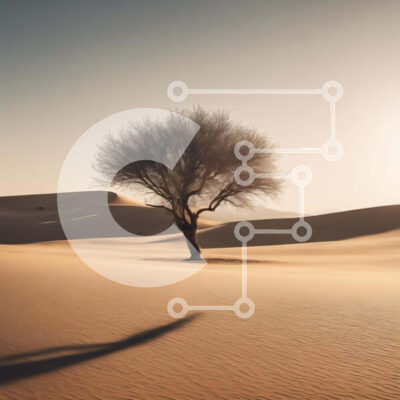 Intra Συλλεκτικό Ξύλινο Παζλ Plywood 4mm - Μοναχικό δέντρο στην έρημο Σε Ξύλινο Κουτί - Διαστάσεις: 10x10 cm – 25 κομμάτια - Image 1