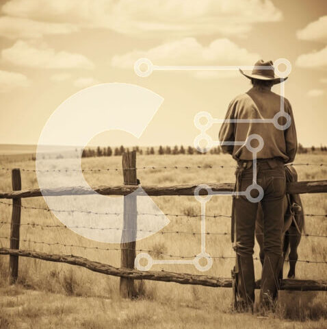 Intra Συλλεκτικό Ξύλινο Παζλ Plywood  4mm - Καουμπόη με παραδοσιακή ενδυμασία στο χωράφι με άλογο Σε Ξύλινο Κουτί - Διαστάσεις Puzzle: 10x10 cm – 25 κομμάτια - Image 1