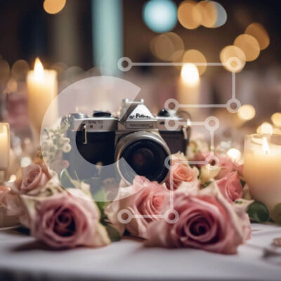 Intra Συλλεκτικό Ξύλινο Παζλ Plywood 4mm - Vintage κάμερα σε τριαντάφυλλα και κεριά Σε Ξύλινο Κουτί - Διαστάσεις Puzzle: 10x10 cm – 25 κομμάτια - Image 1