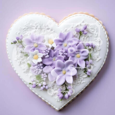 Intra Συλλεκτικό Ξύλινο Παζλ Plywood  4mm - Κομψό μπισκότο σε σχήμα καρδιάς Σε Ξύλινο Κουτί - Διαστάσεις Puzzle: 10x10 cm – 25 κομμάτια - Image 1