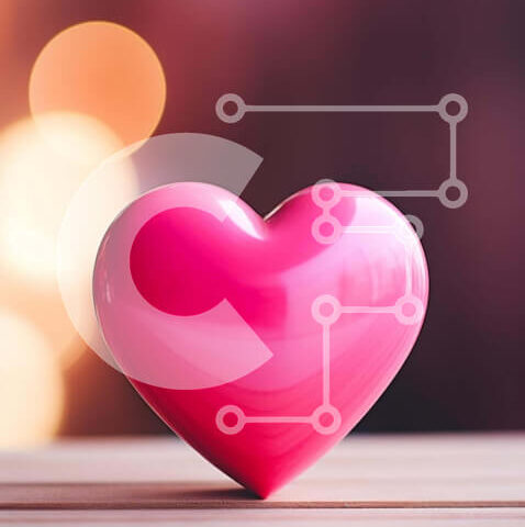 Intra Συλλεκτικό Ξύλινο Παζλ Plywood  4mm - Ροζ αντικείμενο σε σχήμα καρδιάς σε ξύλινο τραπέζι Σε Ξύλινο Κουτί - Διαστάσεις Puzzle: 10x10 cm – 25 κομμάτια - Image 1