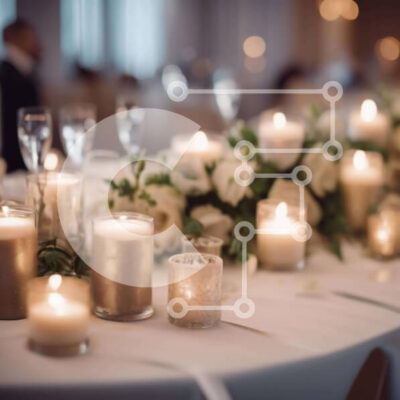 Intra Συλλεκτικό Ξύλινο Παζλ Plywood 4mm - Κομψό λευκό τραπέζι με κεριά και γυάλινα σκεύη Σε Ξύλινο Κουτί - Διαστάσεις Puzzle: 10x10 cm – 25 κομμάτια - Image 1