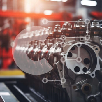 Intra Συλλεκτικό Ξύλινο Παζλ Plywood  4mm - Μπλοκ κινητήρων σε εγκαταστάσεις κατασκευής αυτοκινήτων Σε Ξύλινο Κουτί - Διαστάσεις Puzzle: 10x10 cm – 25 κομμάτια - Image 1