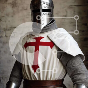 Intra Συλλεκτικό Ξύλινο Παζλ Plywood  4mm - Μεσαιωνικός ιππότης με πανοπλία Σε Ξύλινο Κουτί - Διαστάσεις Puzzle: 10x10 cm – 25 κομμάτια - Image 1