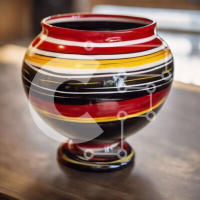 Intra Συλλεκτικό Ξύλινο Παζλ Plywood  4mm - Πολύχρωμο βάζο σε ξύλινο τραπέζι Σε Ξύλινο Κουτί - Διαστάσεις: 10x10 cm – 25 κομμάτια - Image 1