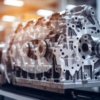 Intra Συλλεκτικό Ξύλινο Παζλ Plywood  4mm - Μεγάλη οθόνη κινητήρα σε εγκαταστάσεις κατασκευής αυτοκινήτων Σε Ξύλινο Κουτί - Διαστάσεις Puzzle: 10x10 cm – 25 κομμάτια - Image 1