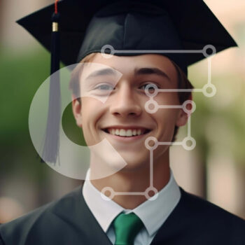 Intra Συλλεκτικό Ξύλινο Παζλ Plywood  4mm - Εορτασμός Αποφοίτησης στην Πανεπιστημιούπολη Σε Ξύλινο Κουτί - Διαστάσεις Puzzle: 10x10 cm – 25 κομμάτια - Image 1