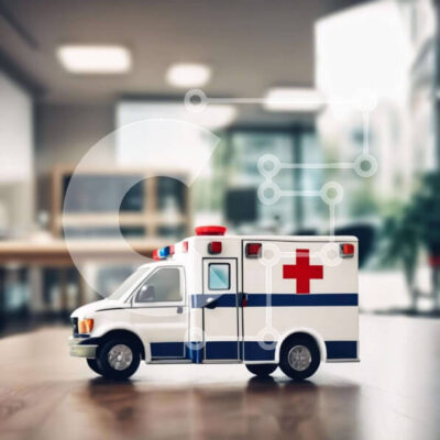 Intra Συλλεκτικό Ξύλινο Παζλ Plywood  4mm - Παιχνίδι όχημα έκτακτης ανάγκης σε ξύλινο τραπέζι Σε Ξύλινο Κουτί - Διαστάσεις: 10x10 cm – 25 κομμάτια - Image 1