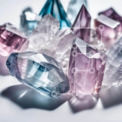 Intra Συλλεκτικό Ξύλινο Παζλ Plywood  4mm - Πολύχρωμα κρύσταλλα σε διάφορα σχήματα και μεγέθη Σε Ξύλινο Κουτί - Διαστάσεις: 10x10 cm – 25 κομμάτια - Image 1