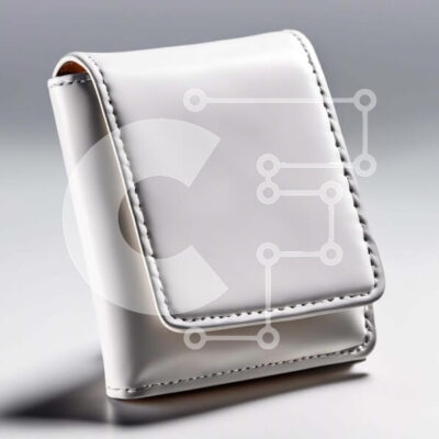 Intra Συλλεκτικό Ξύλινο Παζλ Plywood  4mm - Κομψό λευκό δερμάτινο πορτοφόλι Σε Ξύλινο Κουτί - Διαστάσεις: 10x10 cm – 25 κομμάτια - Image 1