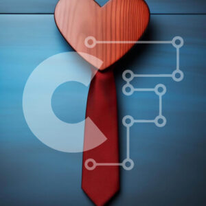 Intra Συλλεκτικό Ξύλινο Παζλ Plywood  4mm - Ξύλινο Στολίδι τοίχου με κρεμάστρα γραβάτας σε σχήμα καρδιάς Σε Ξύλινο Κουτί - Διαστάσεις: 10x10 cm – 25 κομμάτια