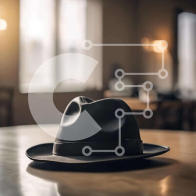 Intra Συλλεκτικό Ξύλινο Παζλ Plywood  4mm - Μαύρο καπέλο Fedora σε ξύλινο τραπέζι Σε Ξύλινο Κουτί - Διαστάσεις: 10x10 cm – 25 κομμάτια - Image 1