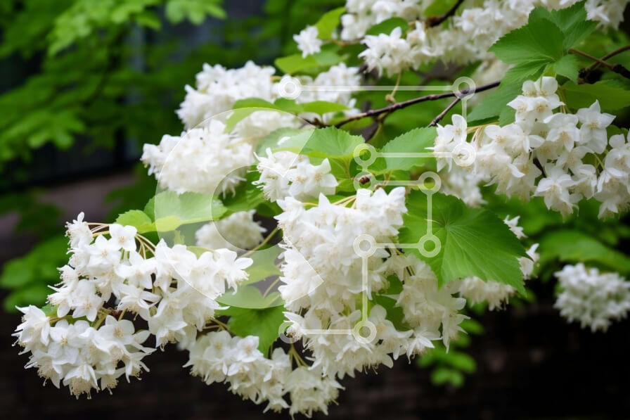 Intra Συλλεκτικό Ξύλινο Παζλ Plywood  4mm - Λευκό ανθισμένο κλαδί δέντρου Σε Ξύλινο Κουτί - Διαστάσεις: 10x10 cm – 25 κομμάτια