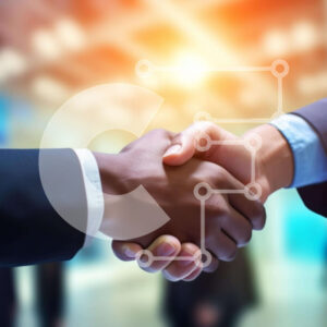 Intra Συλλεκτικό Ξύλινο Παζλ Plywood  4mm - Σκηνή επιχειρηματικής διαπραγμάτευσης Σε Ξύλινο Κουτί - Διαστάσεις Puzzle: 10x10 cm – 25 κομμάτια