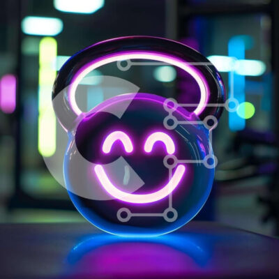 Intra Συλλεκτικό Ξύλινο Παζλ Plywood  4mm - Πολύχρωμο Kettlebell με χαμογελαστό πρόσωπο στο γυμναστήριο Σε Ξύλινο Κουτί - Διαστάσεις Puzzle: 10x10 cm – 25 κομμάτια - Image 1