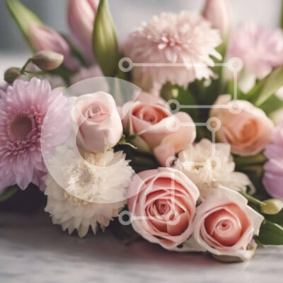 Intra Συλλεκτικό Ξύλινο Παζλ Plywood 4mm - Πολύχρωμο μπουκέτο λουλουδιών σε βάζο στο τραπέζι Σε Ξύλινο Κουτί - Διαστάσεις: 10x10 cm – 25 κομμάτια - Image 1