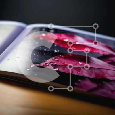 Intra Συλλεκτικό Ξύλινο Παζλ Plywood 4mm - Ανοιχτό βιβλίο με κόκκινα φύλλα και σταγόνες νερού Σε Ξύλινο Κουτί - Διαστάσεις: 10x10 cm – 25 κομμάτια - Image 1