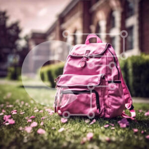 Intra Συλλεκτικό Ξύλινο Παζλ Plywood  4mm - Ροζ σακίδιο στην ιστορική τοποθεσία Σε Ξύλινο Κουτί - Διαστάσεις Puzzle: 10x10 cm – 25 κομμάτια